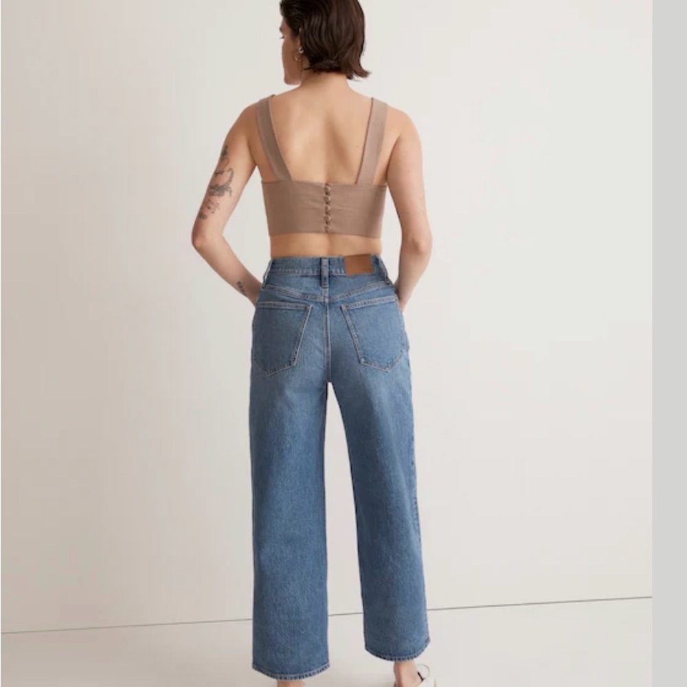 High-Rise Straight Leg Women Jeans in Medium Blue